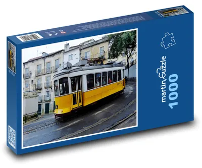 Produktbild von Puzzle 1000 Gelbe Straßenbahn in Lissabon - martinpuzzle