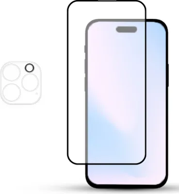 Zdjęcie produktu dla 1-pak ochraniaczy ekranu i obiektywu IPHONE 14 PRO wykonanych ze szkła hartowanego 9H