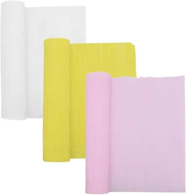 Imagen del producto de Guirnalda de papel crepé, 3 rollos, 25 cm de ancho, 2,4 m de largo, para decoración