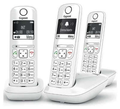Immagine prodotto di Telefono cordless trio dect bianco Gigaset GIGAAS690TRIOBLANC