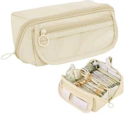 Immagine prodotto di Custodia impermeabile con 9 scomparti e ampia apertura, color beige