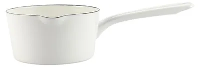 1,2 l Emaille Milchtopf mit Holzgriff, Antihaft