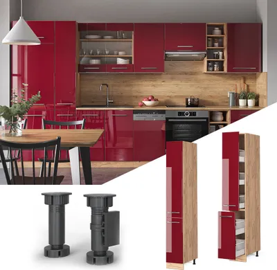 Produktbild von Apothekerschrank Vicco Fame-Line Bordeaux Hochglanz 30 cm, Model 38421