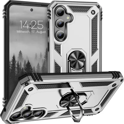 Produktbild von Armor Outdoor Handyhülle für Samsung Galaxy S23 FE Handy Panzer Case Cover Schutzhülle Farbe: Silber