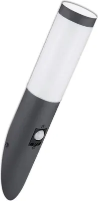 Produktbild von ISOLED Wandleuchte anthrazit, PIR Bewegungssensor, IP44, 1x E27 Fassung