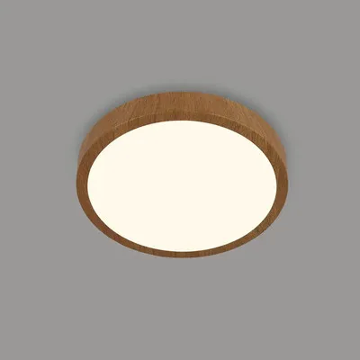 Zdjęcie produktu dla Lampa sufitowa LED 16W 2000 lm 3000 K HxØ 4x28 cm w kolorze drewna