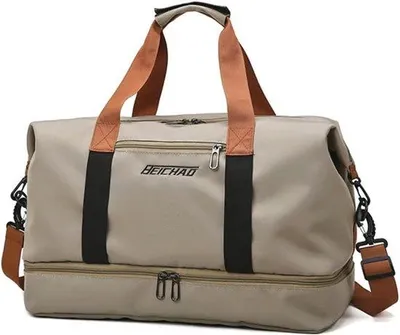 Produktbild von Famanu Sporttas mit Schuhfach und nasser Tasche - Wasserfeste Reisetasche
