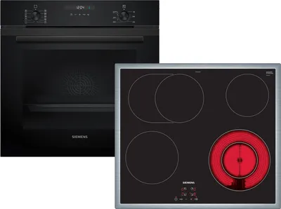 Produktbild von Siemens EQ522K1BZ, Keramik, 4 Zone(n), Glaskeramik, Schwarz, Berührung, 58,3 cm