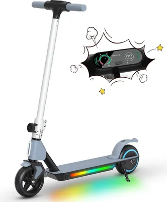 Produktbild von Elektroroller Kinder Mit LCD-Anzeige, Schutzhülle, 3 Geschwindigkeitsstufen, 8KM Reichweite, Klappbar E Scooter Für kinder 6-12 Elektroscooter Schwarz