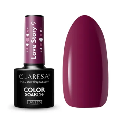 Zdjęcie produktu dla CLARESA Lakier Hybrydowy LOVE STORY 9 - 5g
