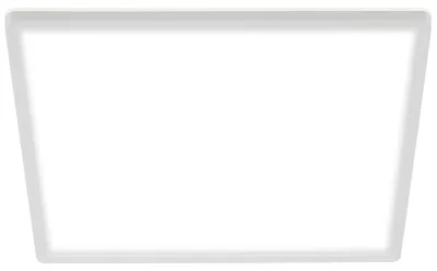 Productafbeelding van LED plafondlamp, woonkamer, hal, neutraal wit, achtergrondverlichting, 42 cm, wit