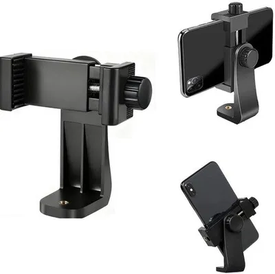 Produktbild von Stativ mit universellem Smartphone-Halter – Verstellbare Halterung für Smartphones