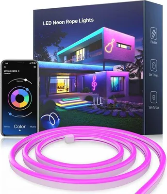Obrázek produktu pro 5m vodotěsný RGB LED pásek s ovládáním přes Bluetooth, stmívatelný, synchronizace s hudbou