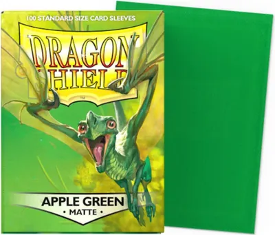 Produktbild von Dragon Shield Matte Sleeves in Standardgröße - Apfelgrün (100 Sleeves)