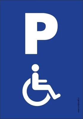 Produktbild von CombiCraft Schild 'Behindertenparkplatz' 21x30 cm