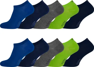 Produktbild von OCERA 10 Paar Sneaker für Damen & Herren (uni) in verschiedenen Farben - Blau-Mix 43/46