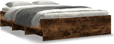 Obrázok produktu pre vidaXL Rám postele bez matraca dub dymový 120x200 cm materiál na báze dreva