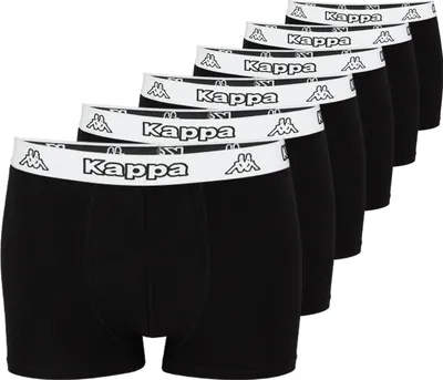 Produktbild von Kappa Boxershorts 6er Pack Retro Pants XXL schwarz (weiss)
