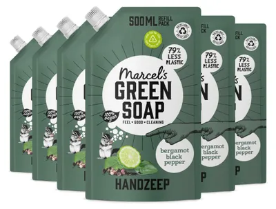 Produktbild von MARCEL'S GREEN SOAP Handseife Bergamotte & Pfeffer Nachfüllung 500ml x 6 bundle