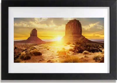 Produktbild von Bild 30x20 MDF-Rahmen Wandkunst Desert Sun Landschaft