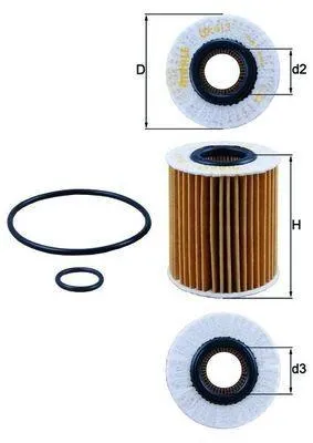 Obrázok produktu pre Olejový filter KNECHT OX 413D1