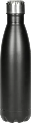 Produktbild von Vakuum Flasche Colare 0,5 l - Edelstahl Trinkflasche mit Doppelwand-Isolierung für heiße und kalte Getränke - Schwarz