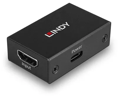 Produktbild von Lindy 38391 Audio-/Video-Leistungsverstärker AV-Repeater Schwarz