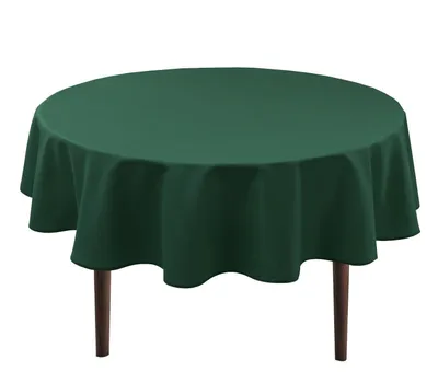 Produktbild von Tischdecke Rund 120 cm Outdoor Wetterfest Abwaschbar Grün Polyester