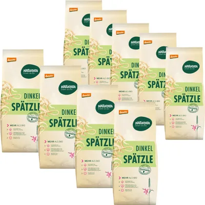 Produktbild von Spätzle, Dinkel hell, 9 x 500 g