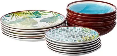 Produktbild von Weißes Serviergeschirr Set, groß, mikrowellengeeignet, spülmaschinenfest