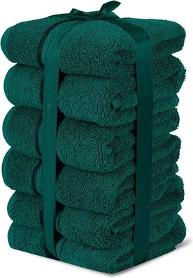 Produktbild von Famanu Waschlappen Set - 6 Stück, 100% Baumwolle, 30 x 30 cm
