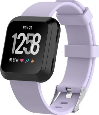 Produktbild von Strap-it Fitbit Versa / Versa 2 Armband Silikon (Lila) - Große: M/L