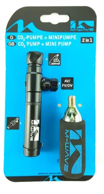 Immagine prodotto di Pompa M-Wave Mini in alluminio con cartuccia di CO₂ da 16 g