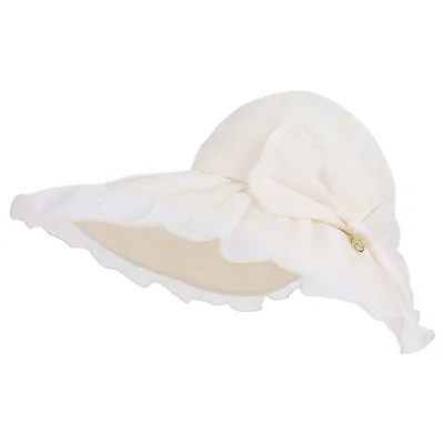 Produktbild von Sonnenhut Damen mit Breiter Krempe, UV-Schutz Visor Cap, Beige
