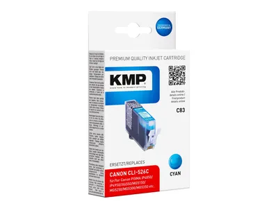 Obrázek produktu pro KMP C83 - 9 ml - azurová - kompatibilní - inkoustová kazeta (alternativa k: Canon CLI-526C, Canon 4541B001)