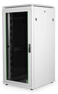 Produktbild von 483-mm-Netzwerkschrank, 32HE (hellgrau, 32 Höheneinheiten)