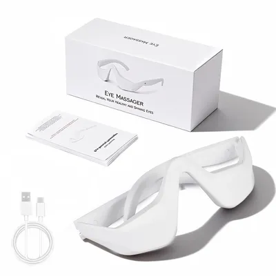 Produktbild von Rotlicht-Augenmassagegerät,Rotlicht-Augenmaske mit 2 Modi & 3 Stufen, Massage zur Minderung von Falten, Augenringen & Tränensäcken, für Damen & Herren