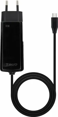 Zdjęcie produktu dla TooQ TQLC-USBCGAN65PD-C, Wewnętrzna, Prąd przemienny, 20 V, 3,25 A, 1,8 m, Czarny