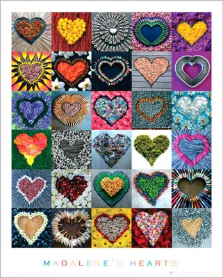 Image de Madalenes Hearts - Mini posters - Collage