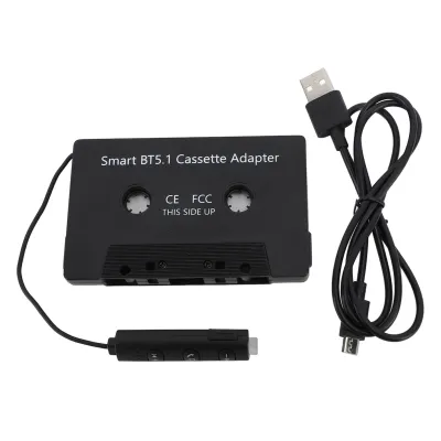 Obrázok produktu pre DC5V Bluetooth kazetový adaptér BT5.1 Univerzálny bezdrôtový kazetový adaptér na aux pre osobné a nákladné vozidlá s kazetovým prehrávačom
