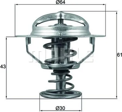 Image de Thermostat Mahle pour Honda