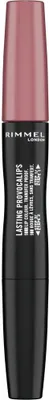 A product shot of a Rimmel London lipstick.