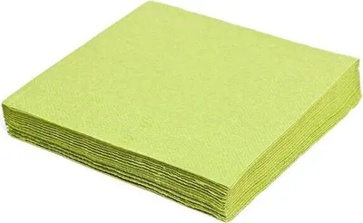 Produktbild von 200x Servietten 33 x 33 cm 1/4 -Falz 2-lagig gelbgrün