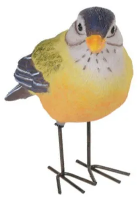 Produktbild von Dekoration Garten Statue Vogel - Stieglitz - Metall - 10 cm