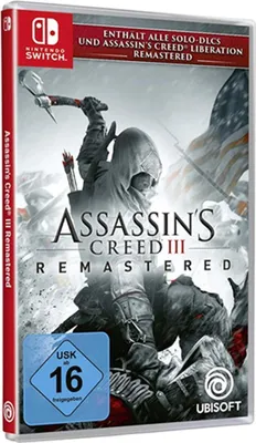Produktbild von Ubisoft Assassin's Creed III Remastered, Nintendo Switch, Multiplayer-Modus, M (Reif), Physische Medien