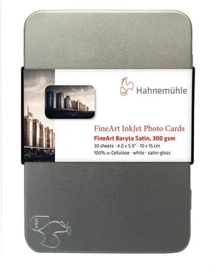 Image de Hahnemühle Baryta Satin FineArt Photo Cards 300 g/m² - 10 x 15 cm - 30 feuilles