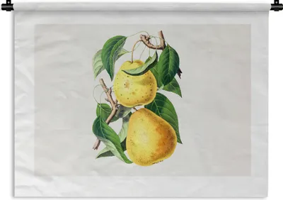 Produktbild von MuchoWow® Wandteppich Wandbehang Birnen - Pflanze - Lebensmittel 150x112.50 cm Tapisserie Dekoration Wandtuch - Wanddecke - Wandteppiche