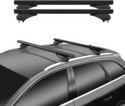 Immagine prodotto di Portapacchi Menabo per Seat Leon IV Sporturer 2020-2025 in alluminio nero, 2 pezzi