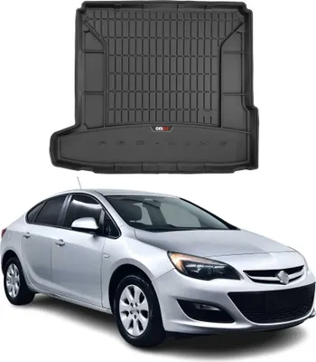Produktbild von OMAC Gummi Kofferraumwanne für Opel Astra J Stufenheck 2012-2019 TPE Schwarz