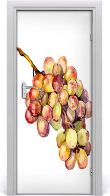 Produktbild von Tulup Türaufkleber 85x205 cm Dekorative Aufkleber Selbstklebend Wasserdichte Tapete Abnehmbar Schlafzimmer Wohnzimmer Wohnkultur - Trauben